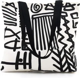 Tote Bag Aesthetic Canvas Handbags with Zipper for Women Travel Shoulder Bags Purses with compartments