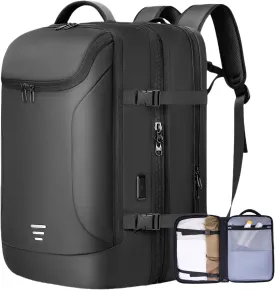 Travel Backpack for Men 50L Expandable Flight Approved Carry on Backpacks Luggage for Travel Water Resistant 17.3 inch Laptop Backpack with USB Charging Port