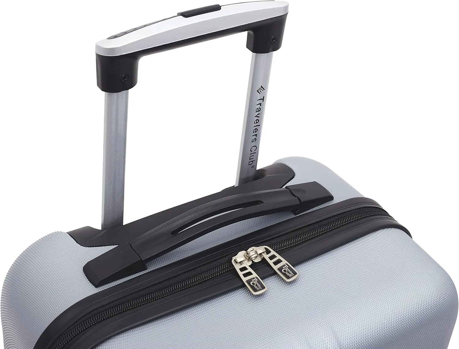 Travelers Club Cosmo Hardside Spinner Luggage, Silver, Carry-On 20-Inch