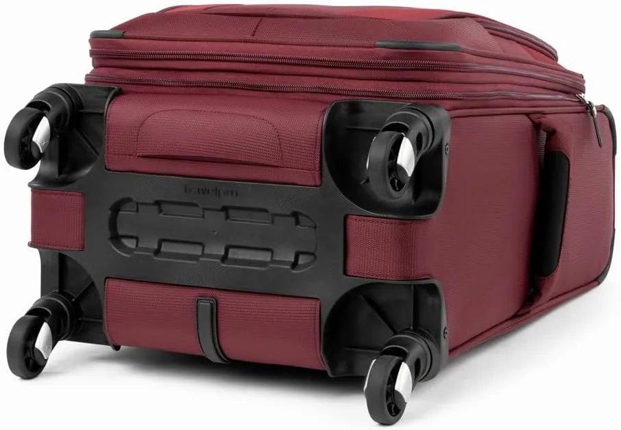 Travelpro Maxlite 5 Softside Expandable Carry on Luggage with 4 Spinner Wheels, Lightweight Suitcase, Men and Women, Burgundy, Carry On 21-Inch