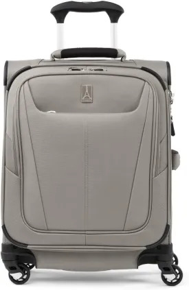 Travelpro Maxlite 5 Softside Expandable Carry on Luggage with 4 Spinner Wheels, Lightweight Suitcase, Men and Women, International, Champagne, Carry on 19-Inch