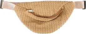 VALICLUD 1pc Imitation Straw Woven Waist Bag for Lightweight Crossbody Pouch for Keys Cards and Items for Travel Shopping and Daily Use