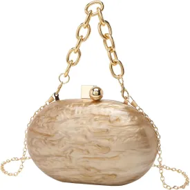 Women Acrylic Clutch Purse Marble Evening Bag Glitter Acrylic Shoulder Handbag Wedding Party Prom Trendy Purse