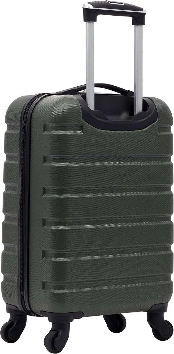 Wrangler Hardside Spinner Carry-On Luggage, Deep Depth, 22-Inch