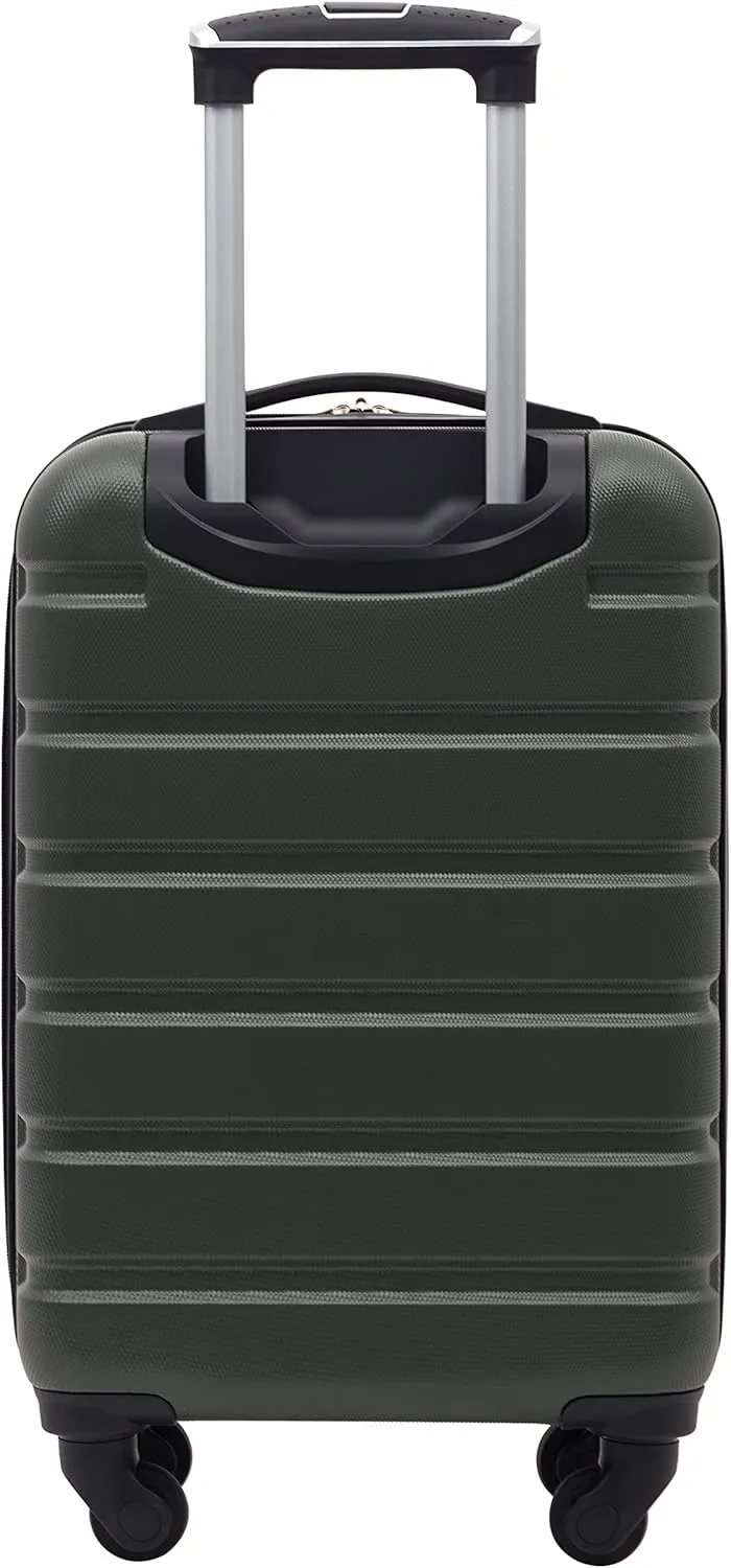 Wrangler Hardside Spinner Carry-On Luggage, Deep Depth, 22-Inch