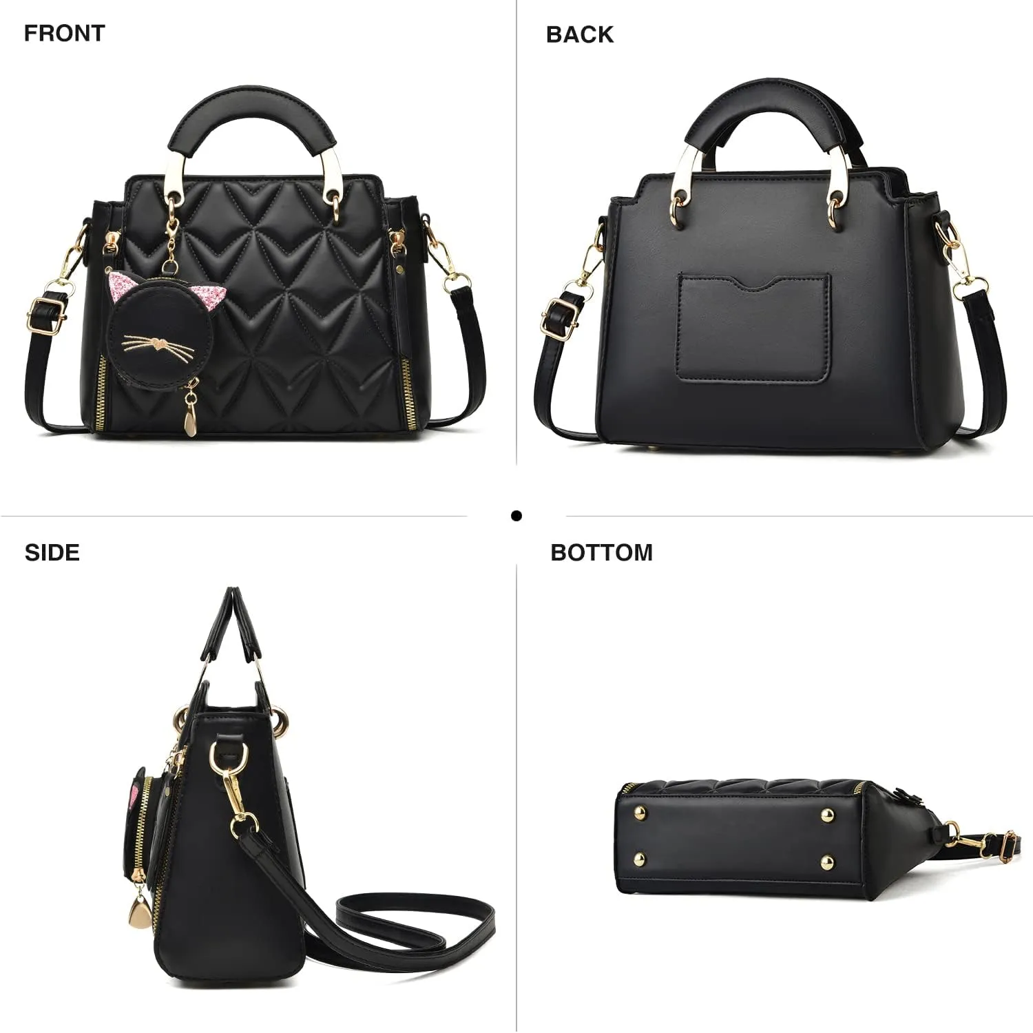 Xiaoyu Fashion Purses and Handbags for Women Ladies Crossbody Bags Top Handle Satchel Shoulder Bags Small Totes